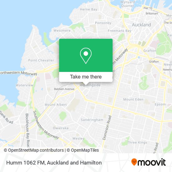 Humm 1062 FM map