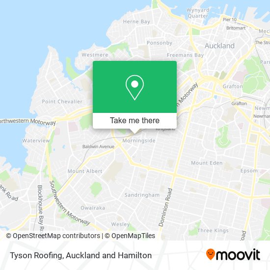 Tyson Roofing map