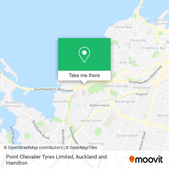 Point Chevalier Tyres Limited map