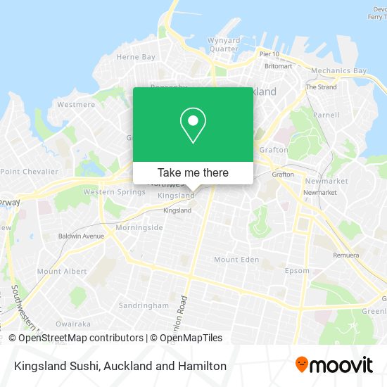 Kingsland Sushi map