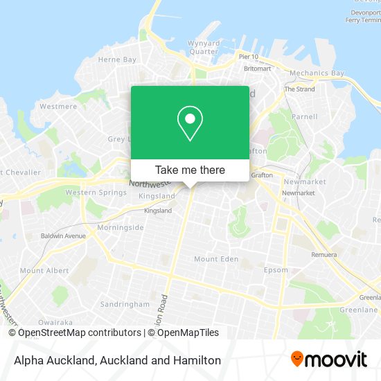 Alpha Auckland map