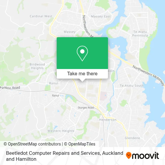 Beetledot Computer Repairs and Services map