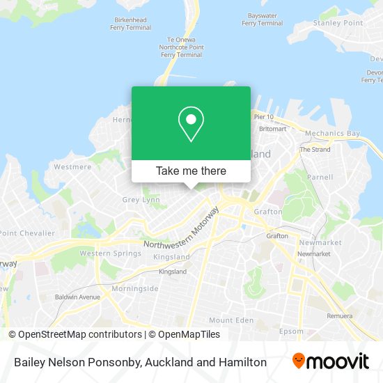 Bailey Nelson Ponsonby map