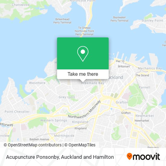 Acupuncture Ponsonby map