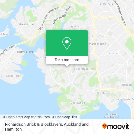 Richardson Brick & Blocklayers map