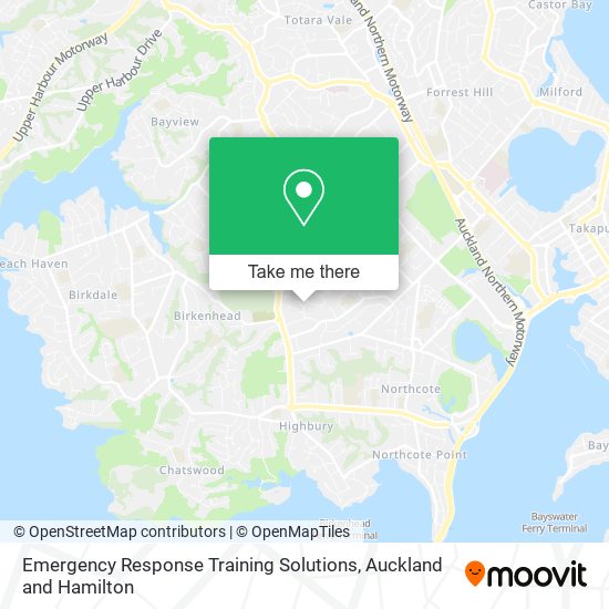 Emergency Response Training Solutions map