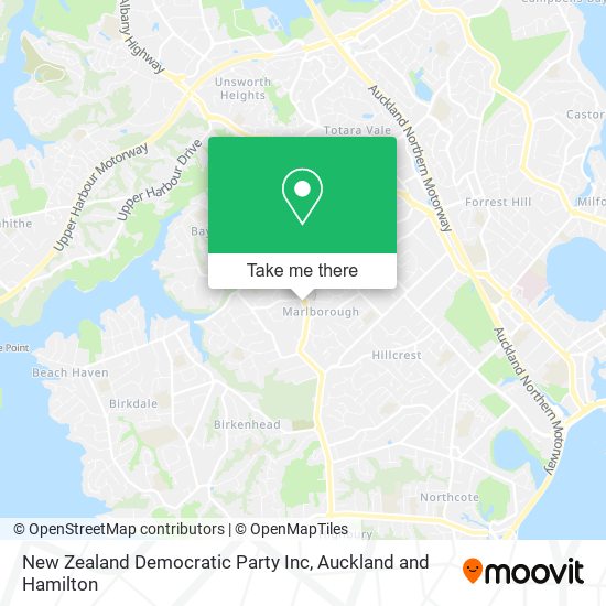 New Zealand Democratic Party Inc地图