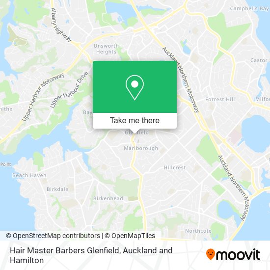 Hair Master Barbers Glenfield map