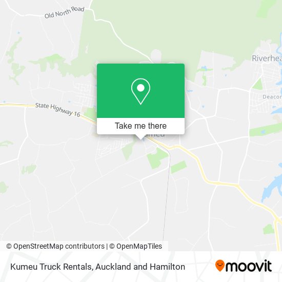 Kumeu Truck Rentals map