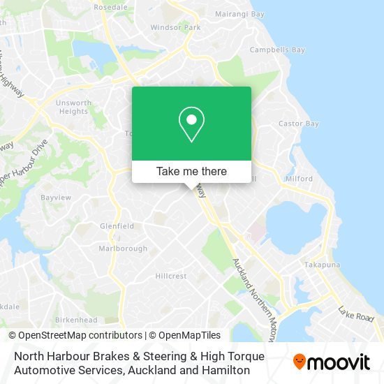 North Harbour Brakes & Steering & High Torque Automotive Services map