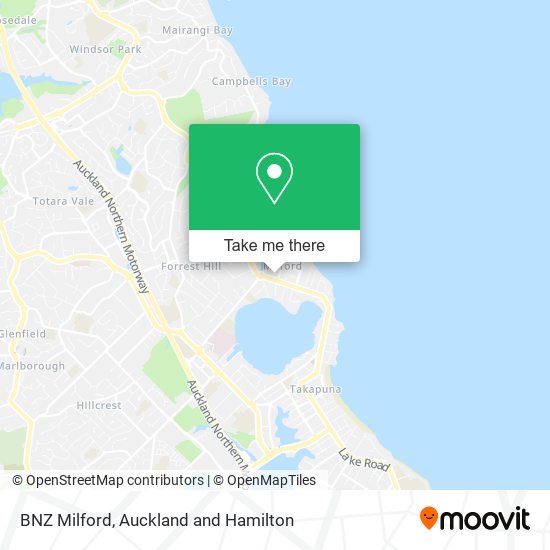 BNZ Milford map