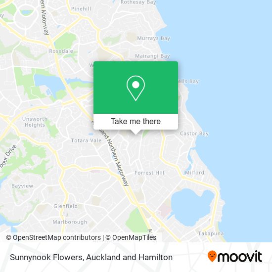 Sunnynook Flowers map