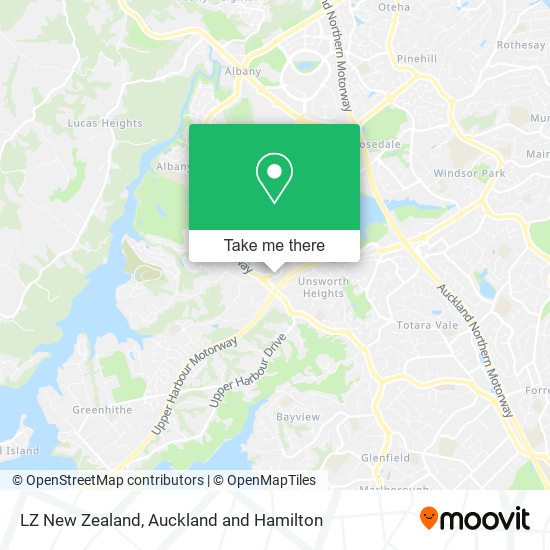 LZ New Zealand map