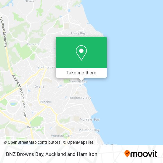 BNZ Browns Bay map