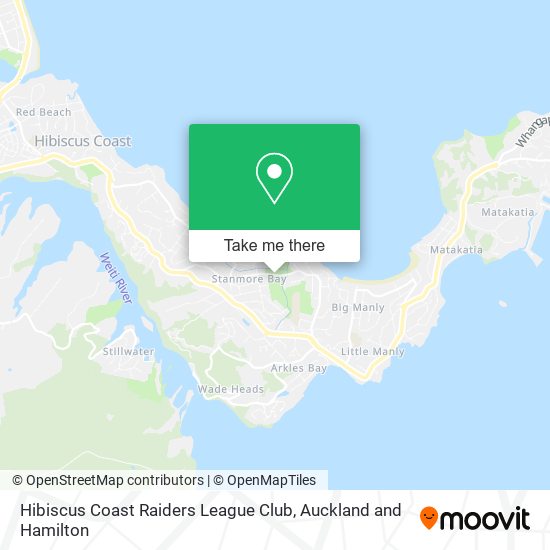 Hibiscus Coast Raiders League Club地图