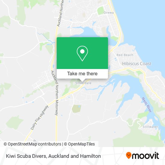 Kiwi Scuba Divers map