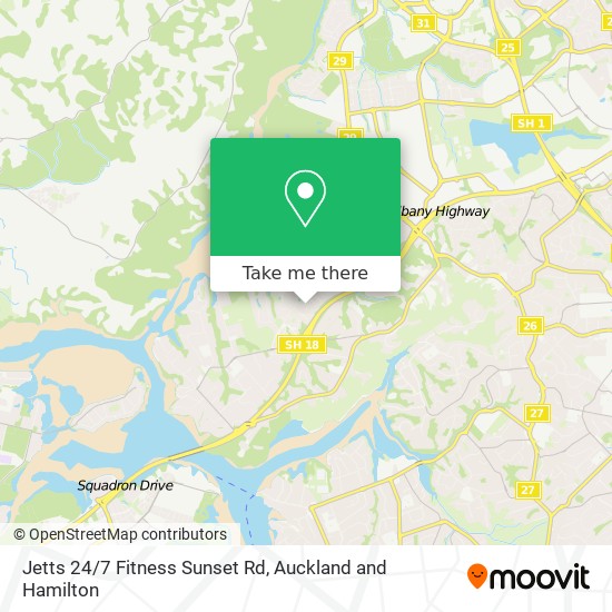 Jetts 24/7 Fitness Sunset Rd map