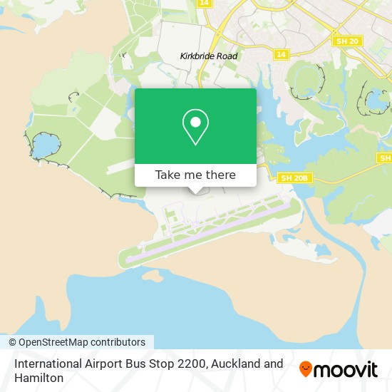 International Airport Bus Stop 2200 map