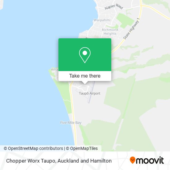 Chopper Worx Taupo map