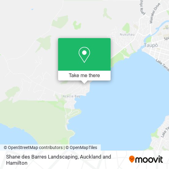 Shane des Barres Landscaping map