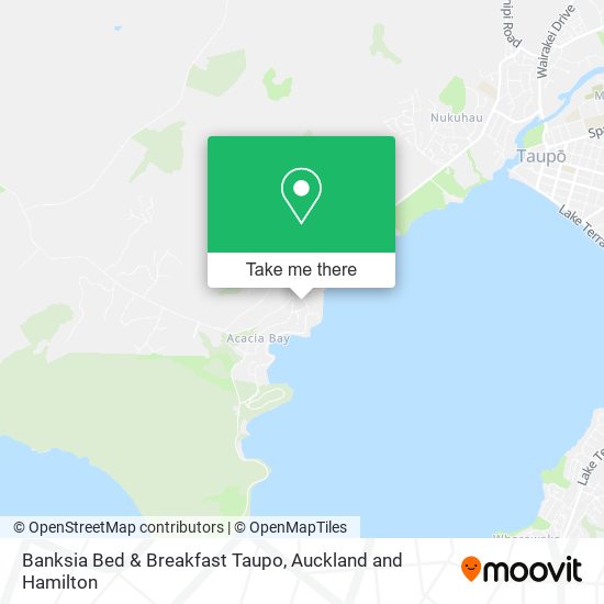 Banksia Bed & Breakfast Taupo map