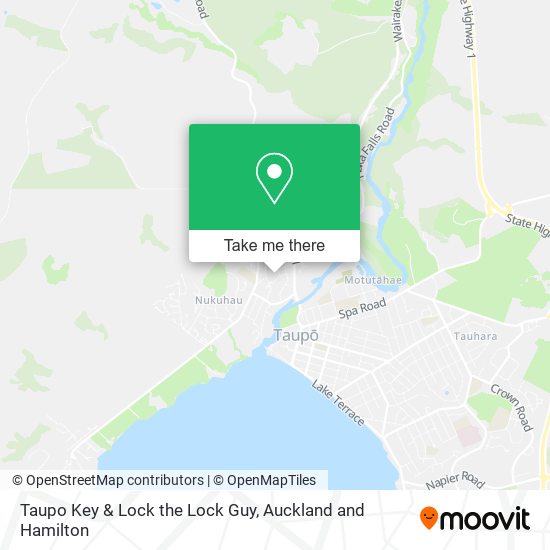 Taupo Key & Lock the Lock Guy map