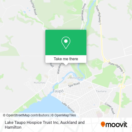Lake Taupo Hospice Trust Inc map