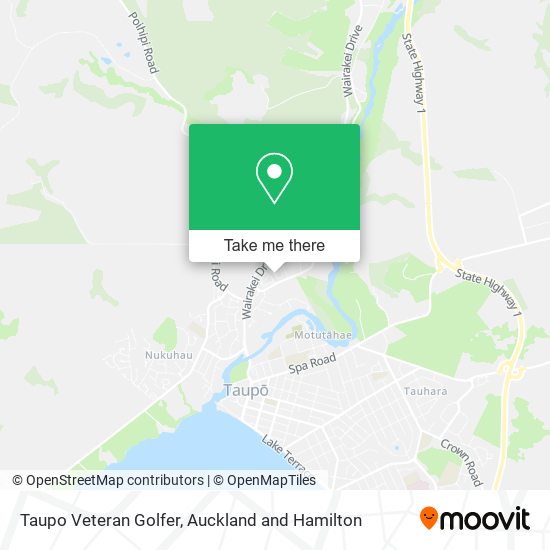 Taupo Veteran Golfer map