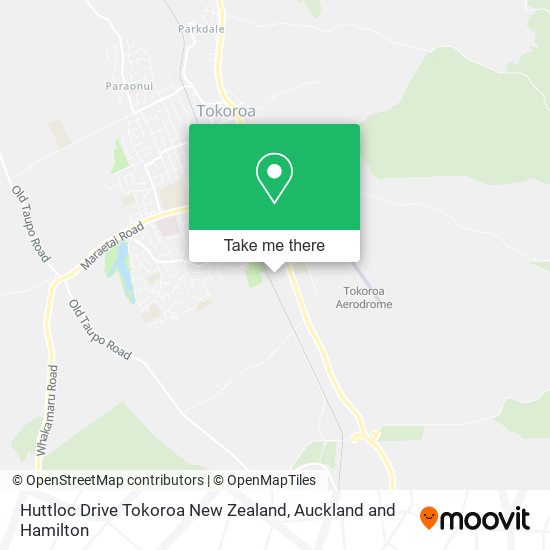 Huttloc Drive Tokoroa New Zealand map