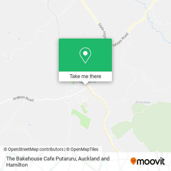 The Bakehouse Cafe Putaruru map