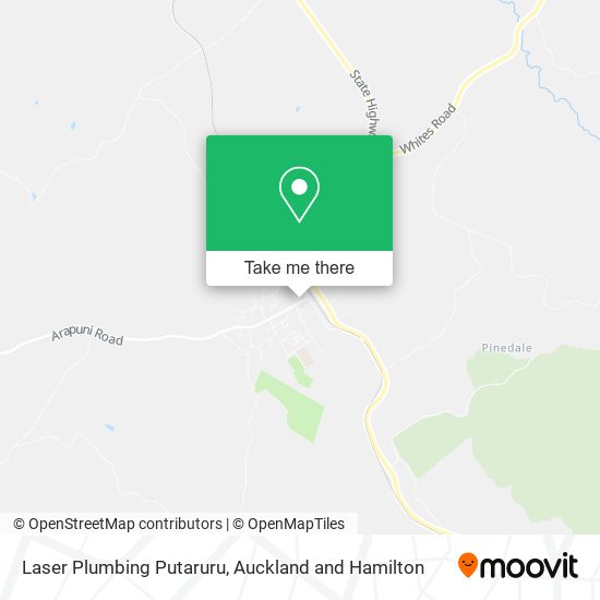 Laser Plumbing Putaruru map