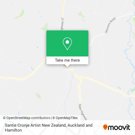 Santie Cronje Artist New Zealand map
