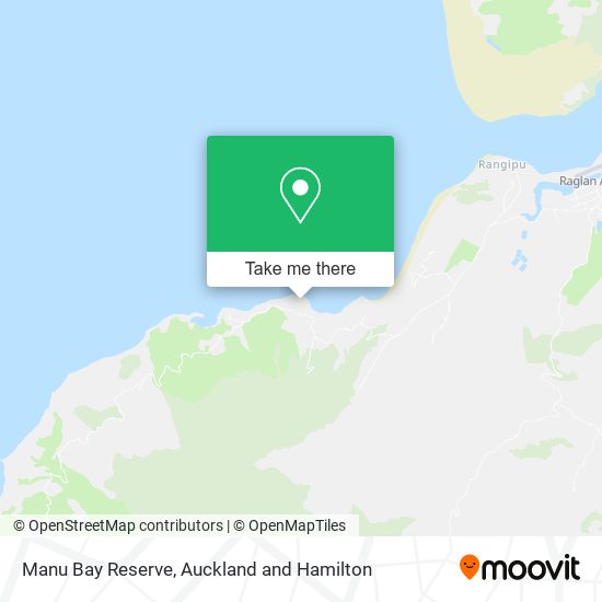 Manu Bay Reserve map