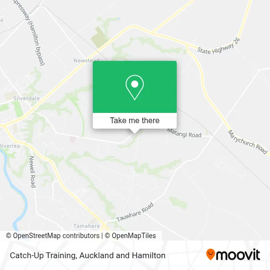 Catch-Up Training map