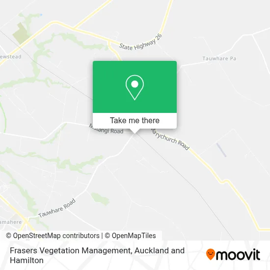 Frasers Vegetation Management map