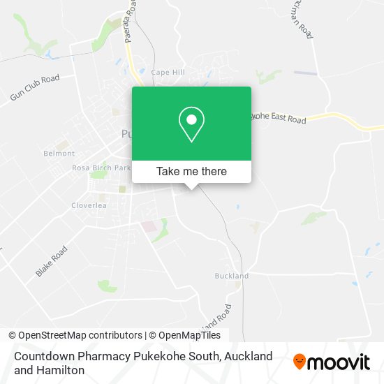 Countdown Pharmacy Pukekohe South地图