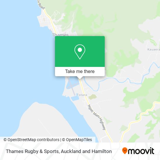 Thames Rugby & Sports map
