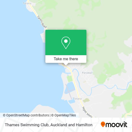 Thames Swimming Club map