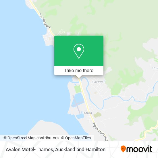Avalon Motel-Thames map