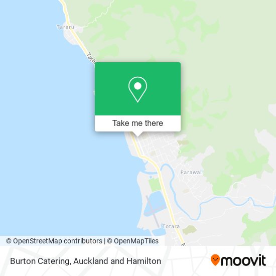 Burton Catering map