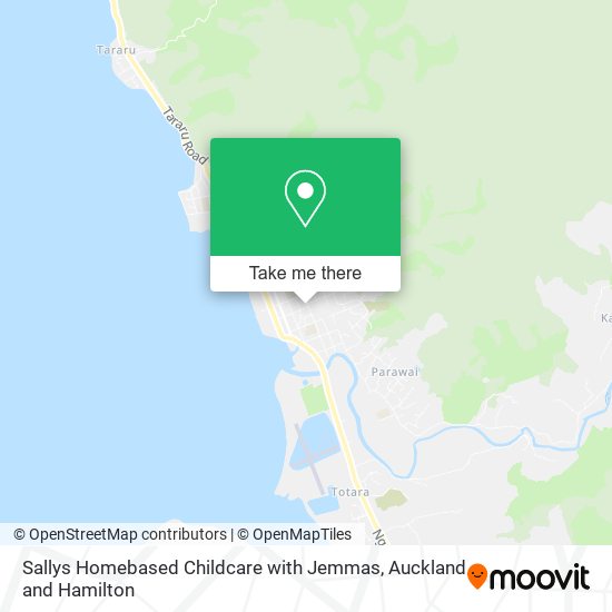 Sallys Homebased Childcare with Jemmas map