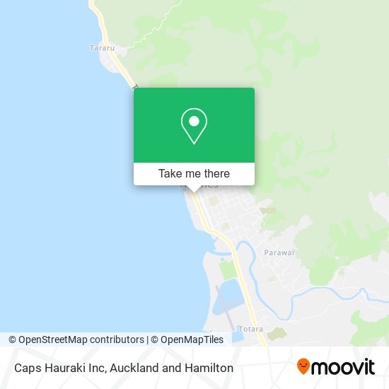 Caps Hauraki Inc map