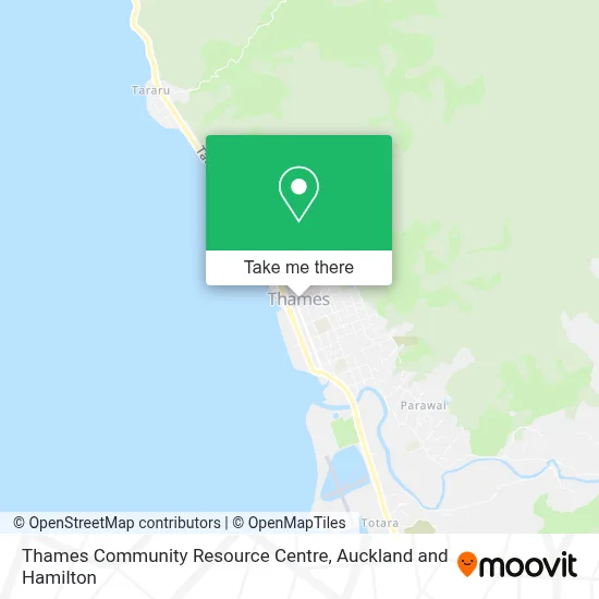 Thames Community Resource Centre map