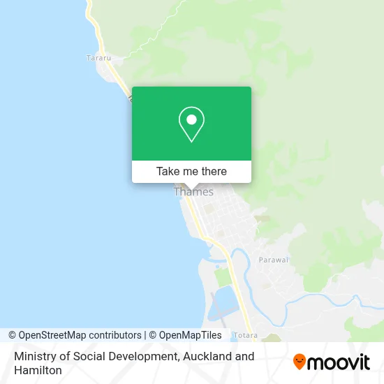 Ministry of Social Development map