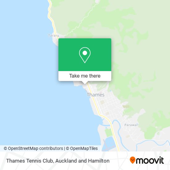 Thames Tennis Club map