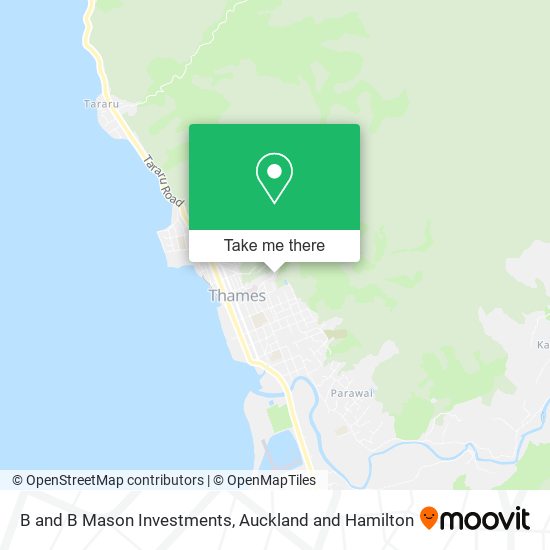 B and B Mason Investments map
