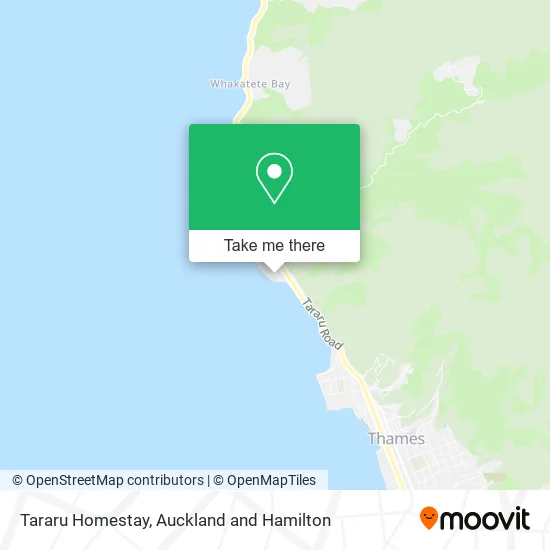 Tararu Homestay map