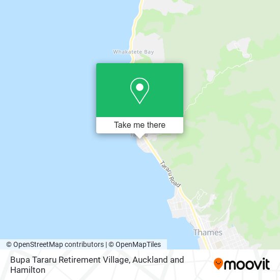 Bupa Tararu Retirement Village map