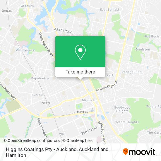 Higgins Coatings Pty - Auckland map