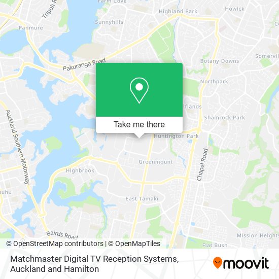 Matchmaster Digital TV Reception Systems map